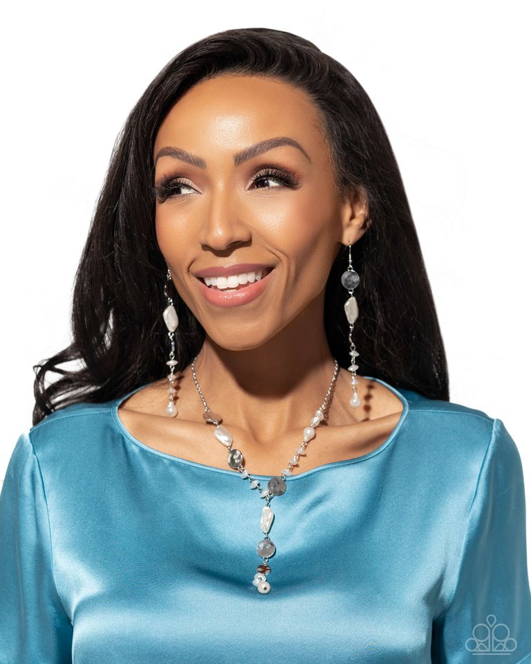 Executive Expression - White - Paparazzi Necklace Image