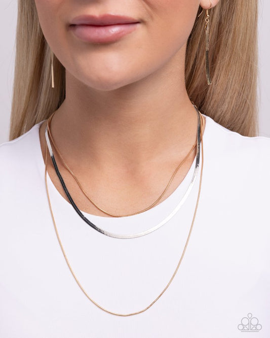 Key LAYER - Multi - Paparazzi Necklace Image