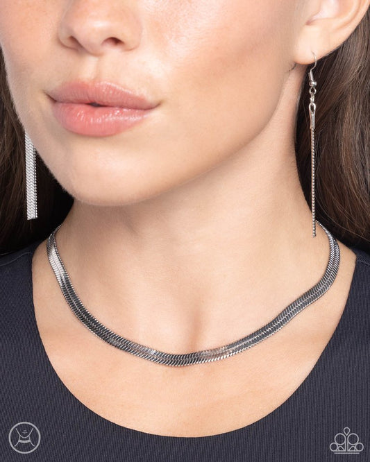 Musings Moment - Silver - Paparazzi Necklace Image