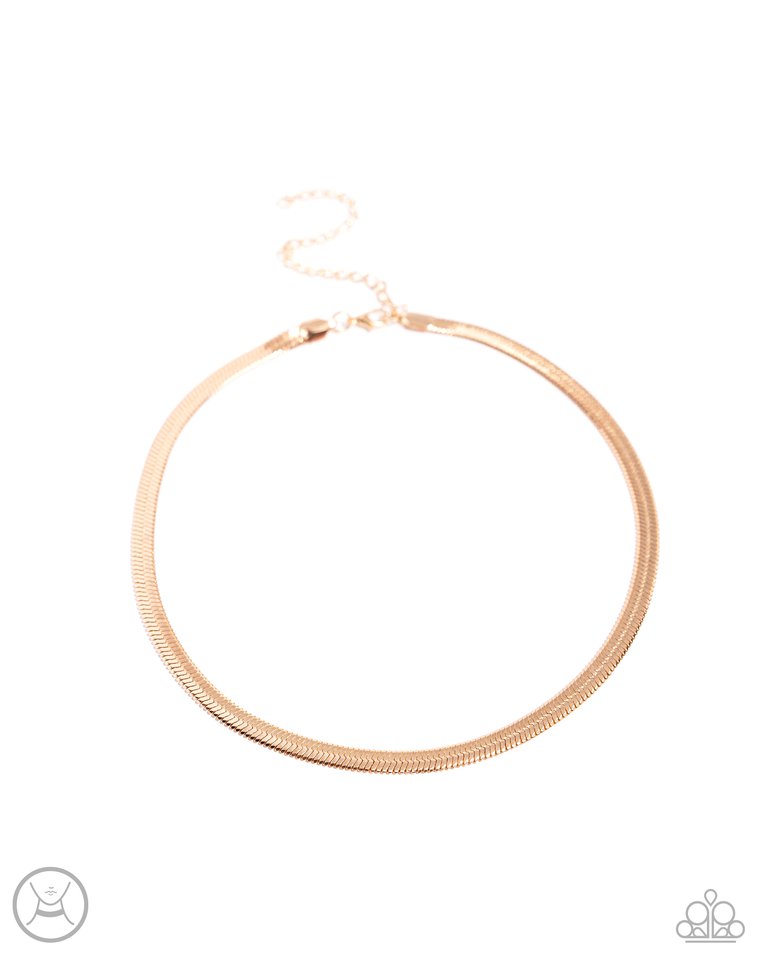 Musings Moment - Gold - Paparazzi Necklace Image