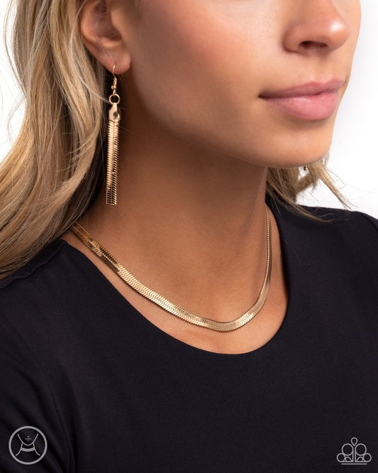 Musings Moment - Gold - Paparazzi Necklace Image