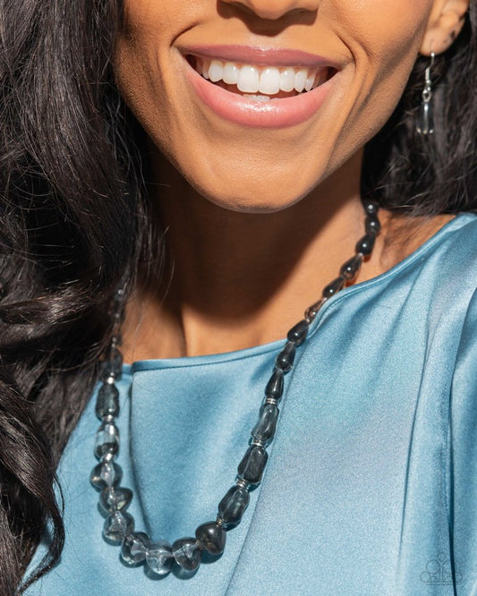 GLASSY Getaway - Black - Paparazzi Necklace Image