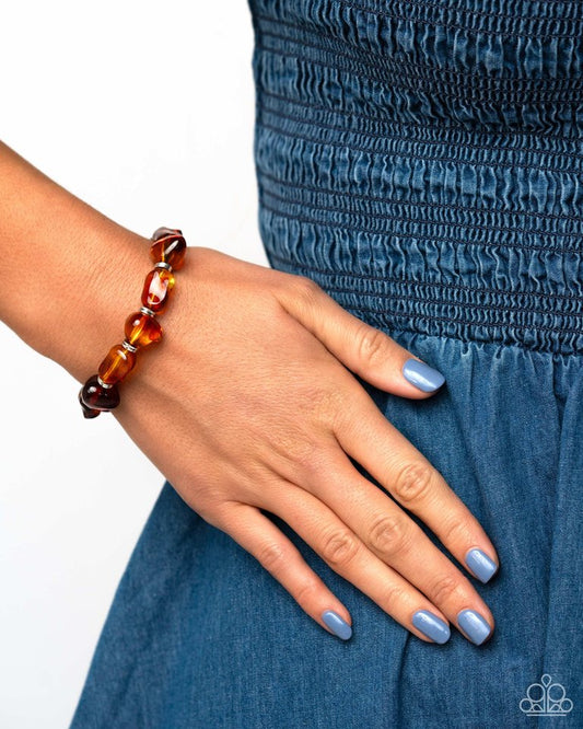 GLASSY Genre - Brown - Paparazzi Bracelet Image