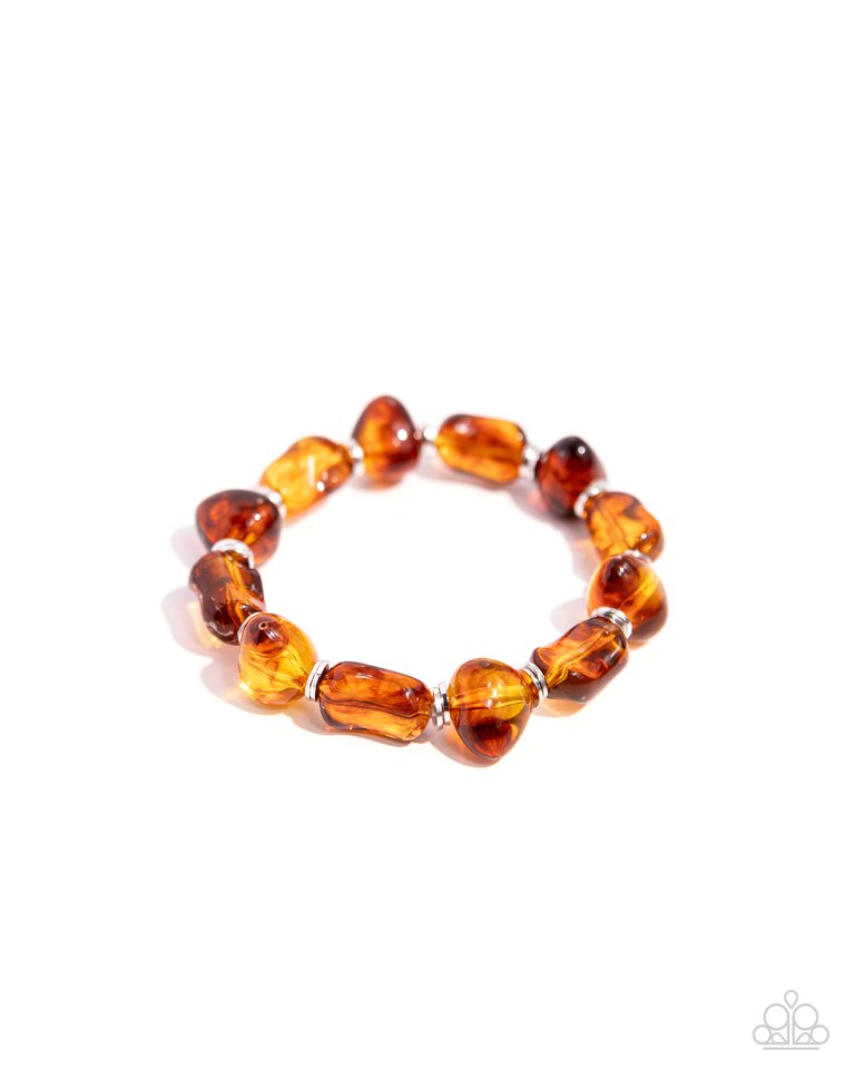GLASSY Genre - Brown - Paparazzi Bracelet Image