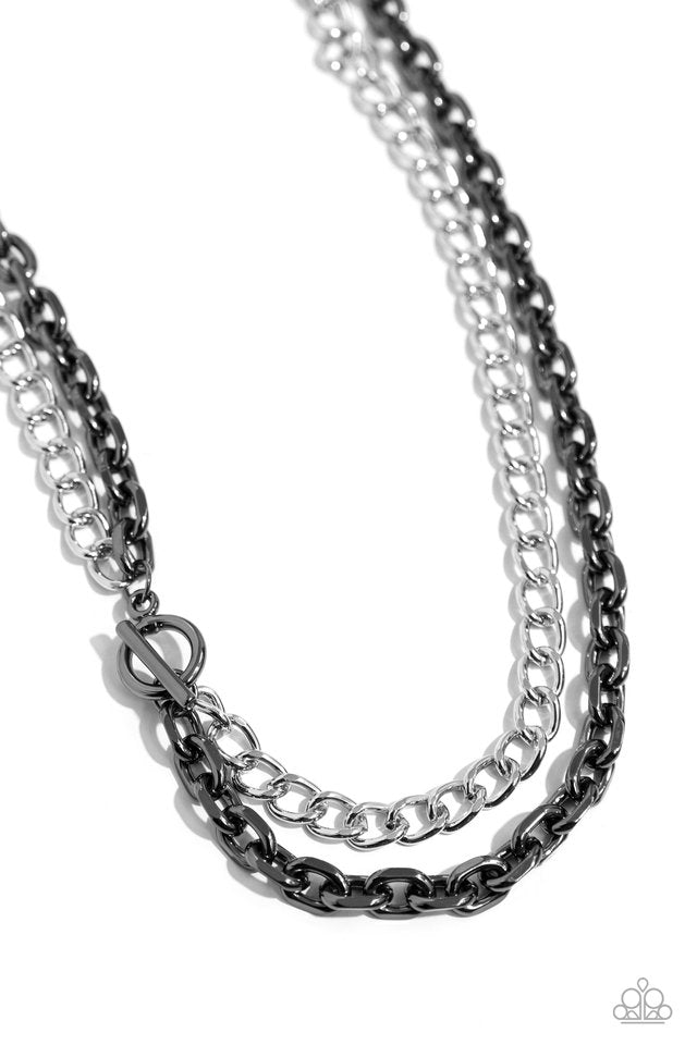 Industrial Improv - Black - Paparazzi Necklace Image