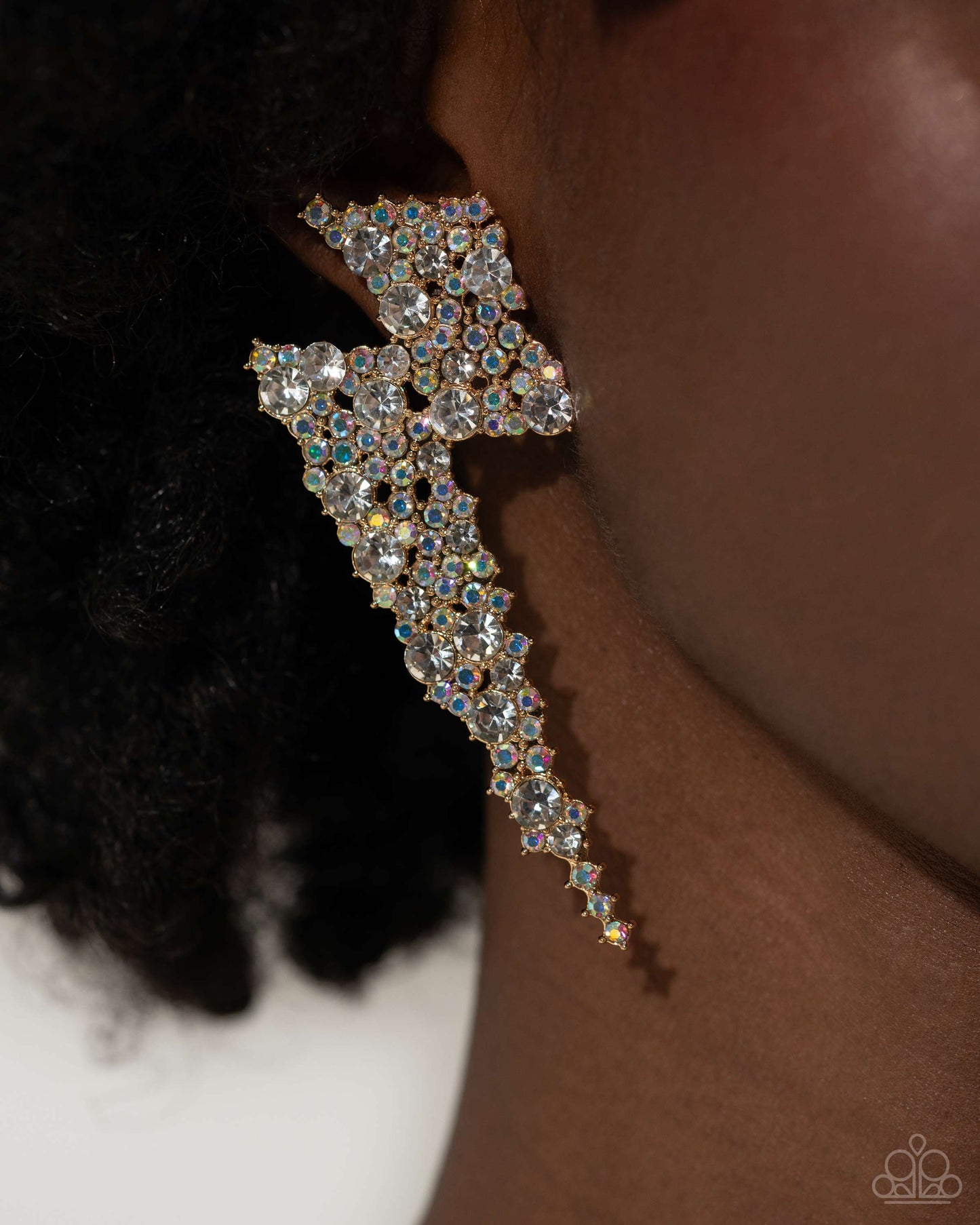 Paparazzi Earring ~ Electric Effulgence - Gold