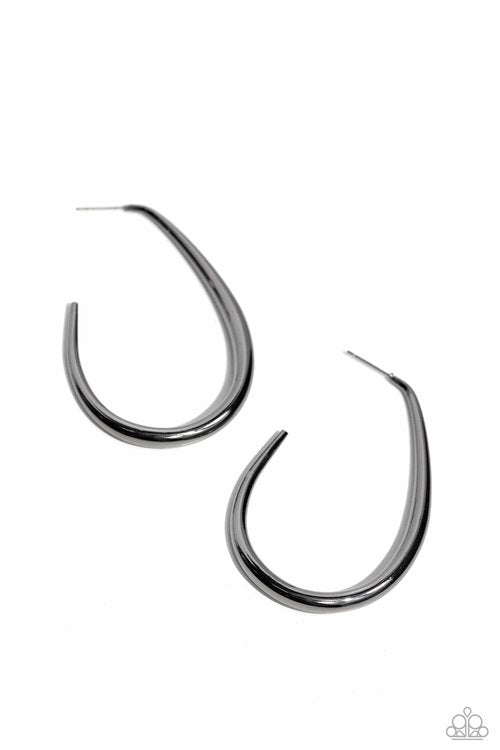 Exclusive Element - Black - Paparazzi Earring Image