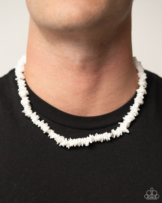 On A SHELL-ular Level - White - Paparazzi Necklace Image