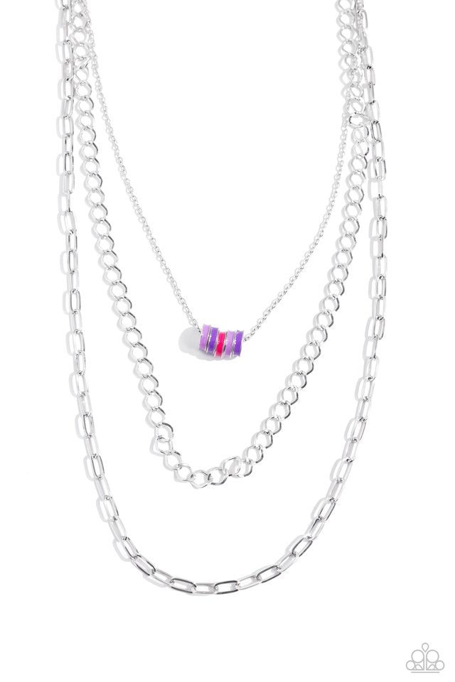 Colorful Cadet - Purple - Paparazzi Necklace Image