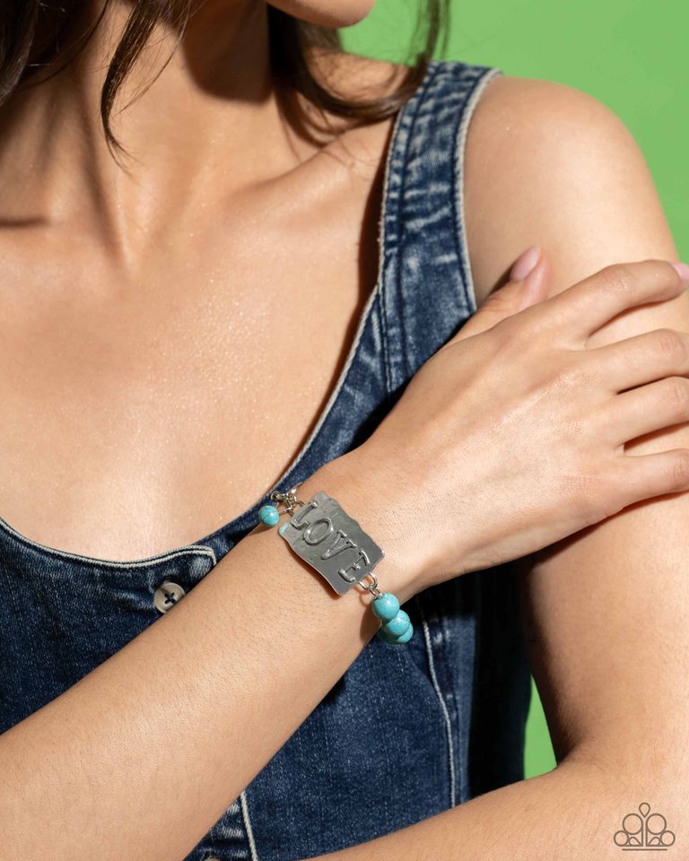 Lovely Stones - Blue - Paparazzi Bracelet Image