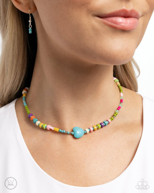 Y2K Energy - Blue - Paparazzi Necklace Image