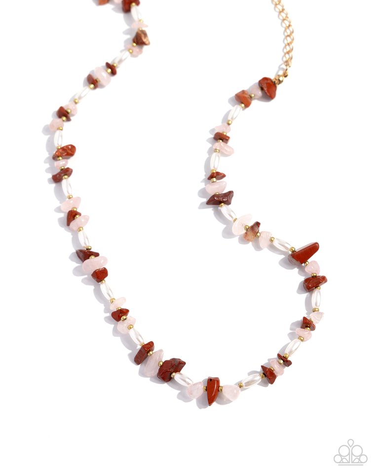 Natural Nuance - Red - Paparazzi Necklace Image
