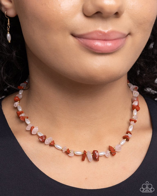 Natural Nuance - Red - Paparazzi Necklace Image