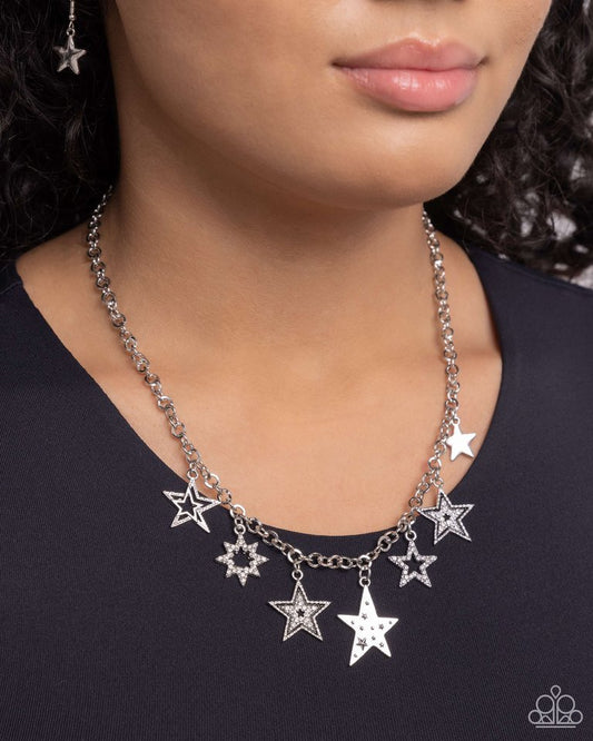 Starstruck Sentiment - Black - Paparazzi Necklace Image