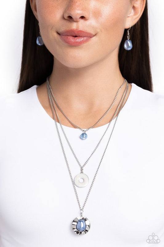 Refined Reaction - Blue - Paparazzi Necklace Image