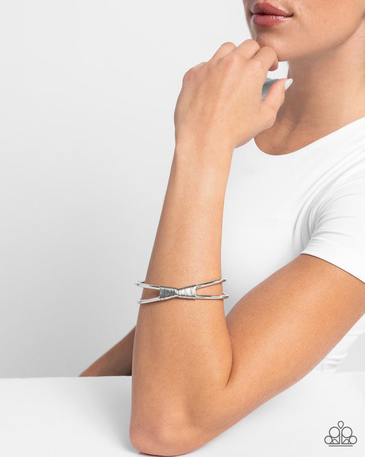 Tactile Thrill - Silver - Paparazzi Bracelet Image
