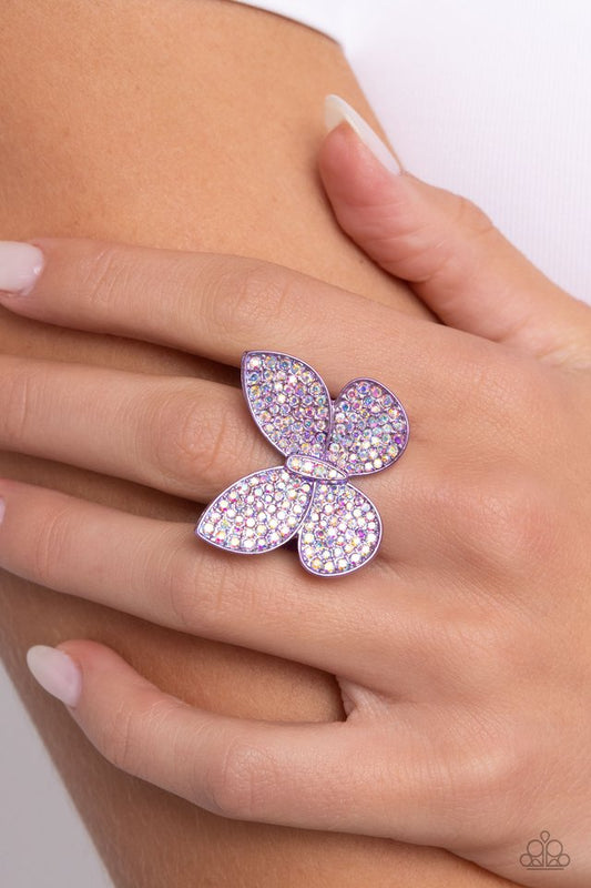 Aerial Ambassador - Purple - Paparazzi Ring Image
