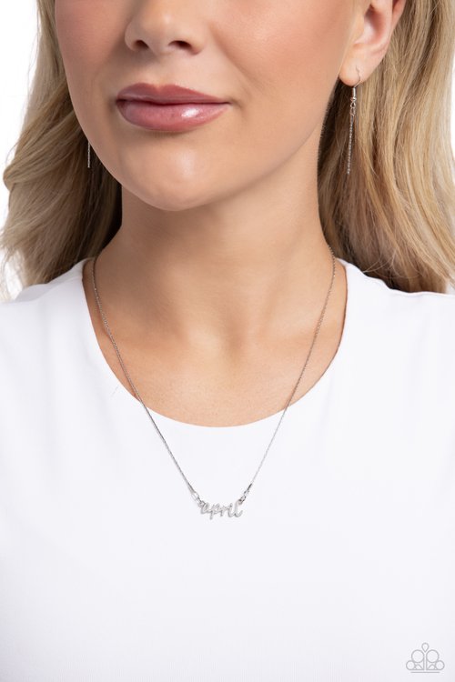 Birth Month Bling - April - Paparazzi Necklace Image