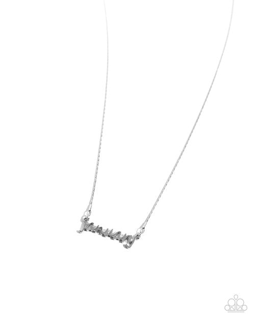 Birth Month Bling - January - Paparazzi Necklace Image