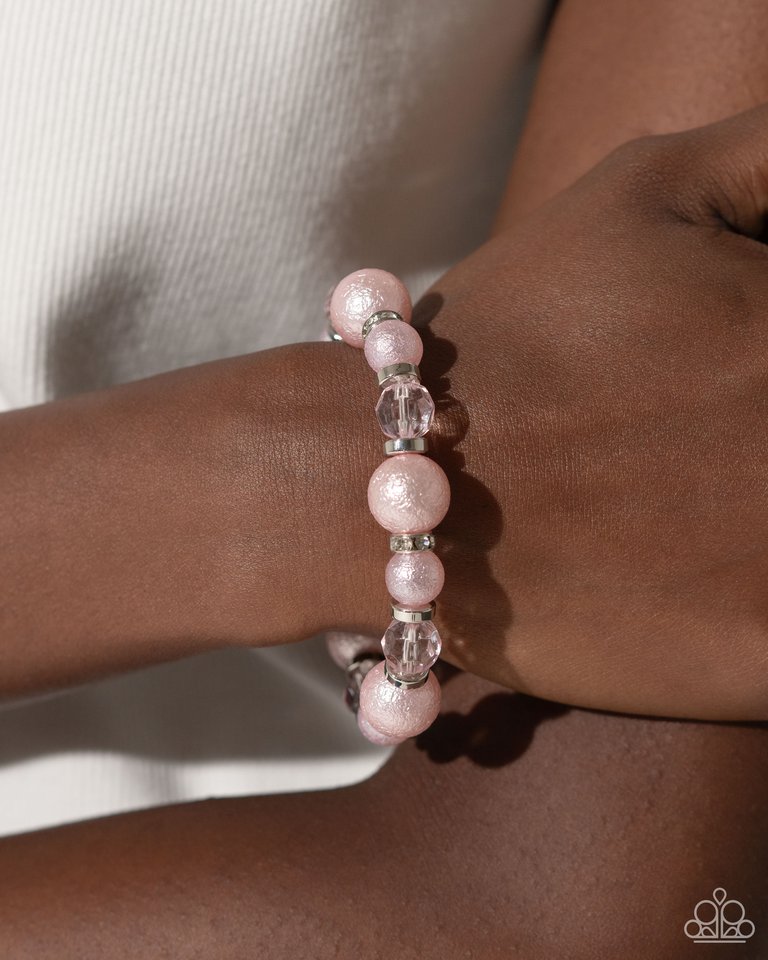 Pearl Protagonist - Pink - Paparazzi Bracelet Image