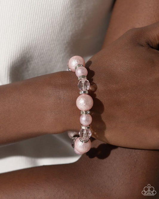 Pearl Protagonist - Pink - Paparazzi Bracelet Image
