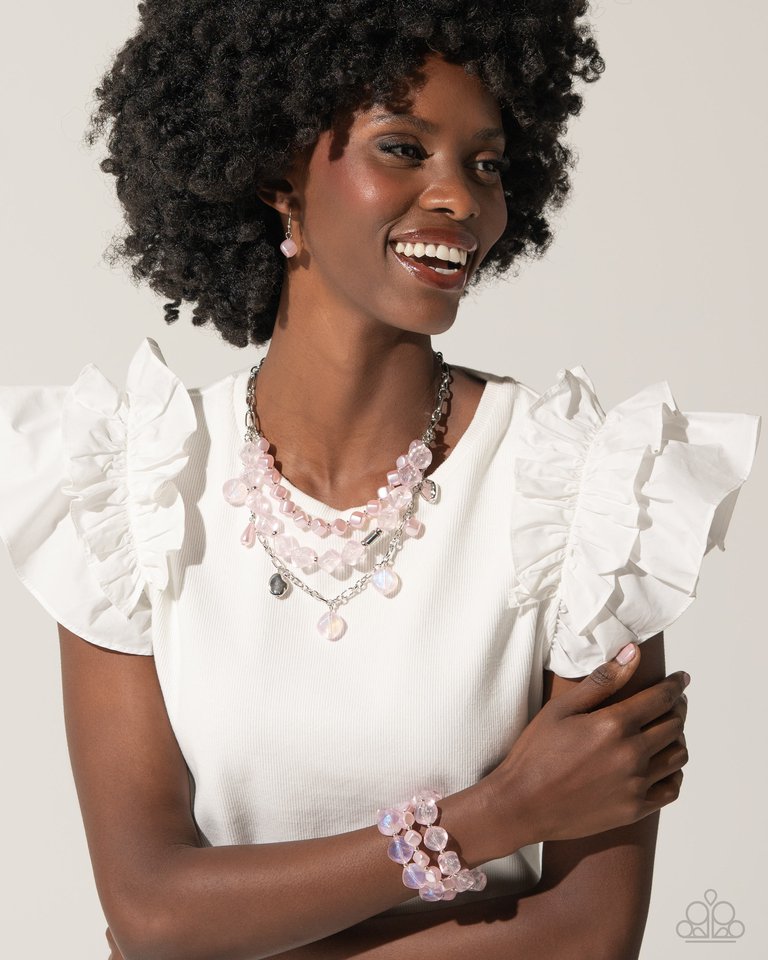 Glittery Gala - Pink - Paparazzi Bracelet Image