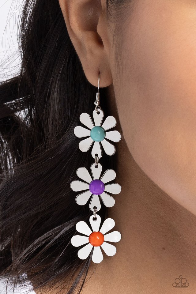Daisy Dame - Purple - Paparazzi Earring Image