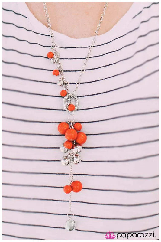 Paparazzi Necklace ~ Party On! - Orange
