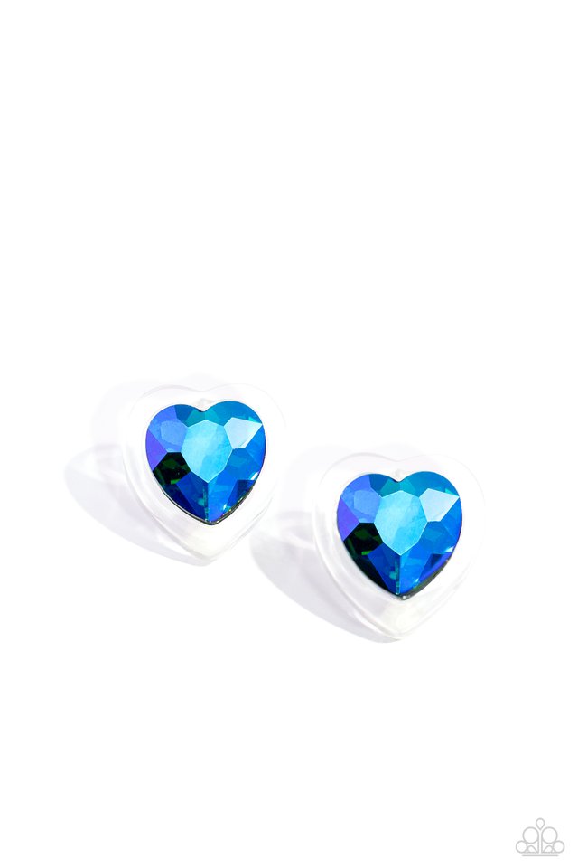 Heart-Pounding Haute - Green - Paparazzi Earring Image