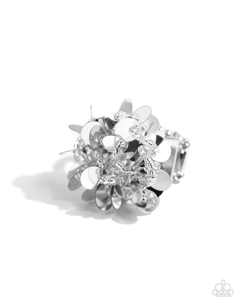 Dynamic Disco - Silver - Paparazzi Ring Image