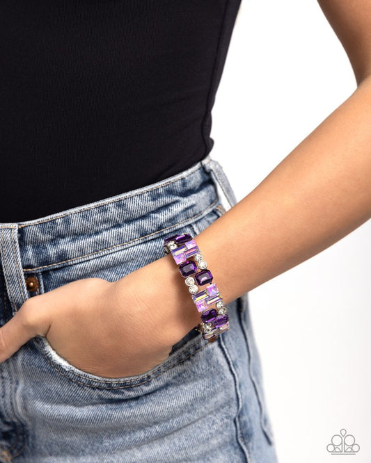 Scattered Showcase - Purple - Paparazzi Bracelet Image