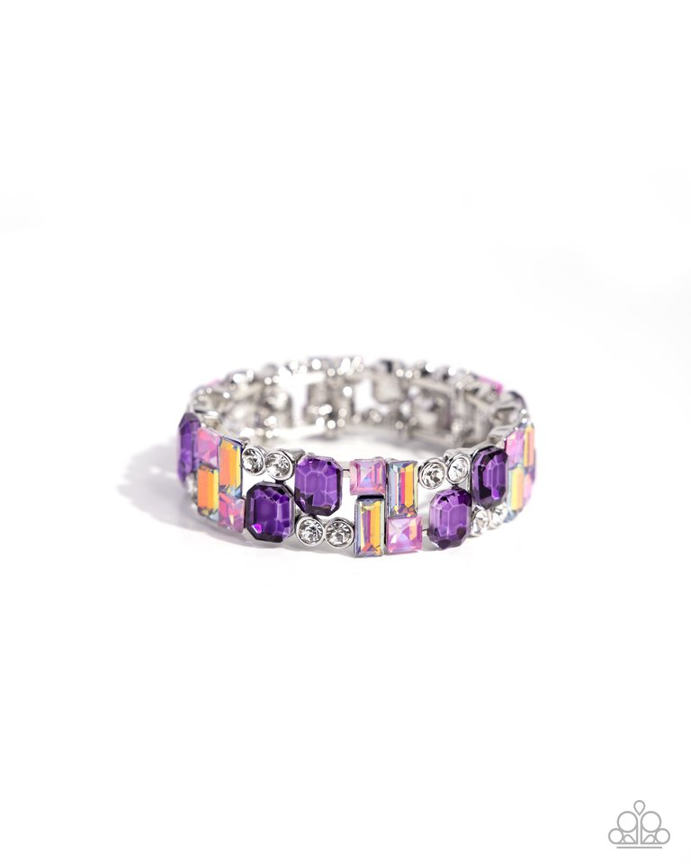 Scattered Showcase - Purple - Paparazzi Bracelet Image