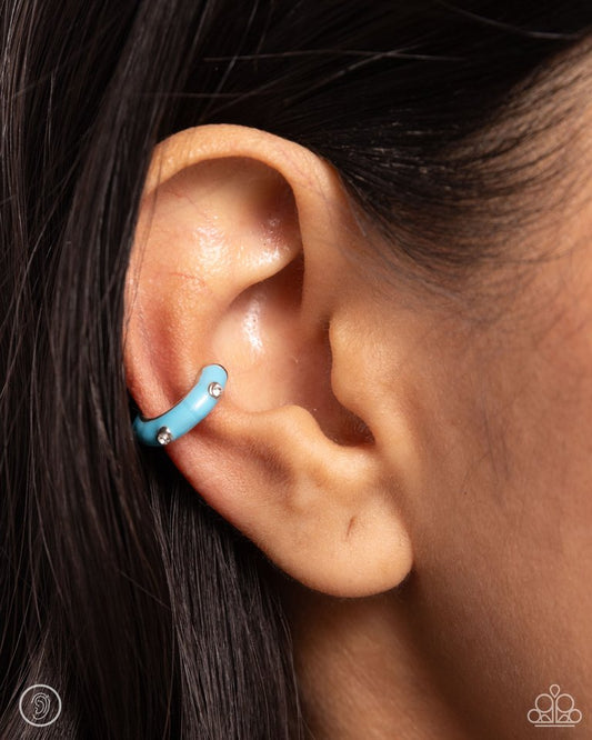 Coastal Color - Blue - Paparazzi Earring Image