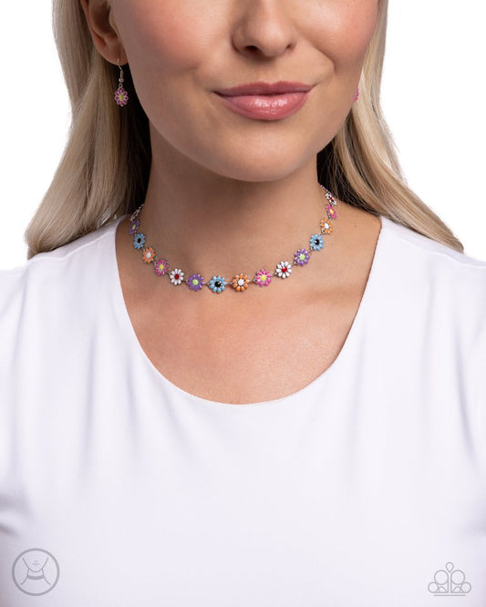 Floral Falsetto - Multi - Paparazzi Necklace Image
