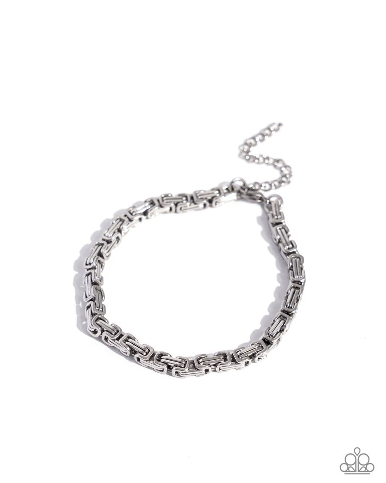 Interlocked Industry - Silver - Paparazzi Bracelet Image