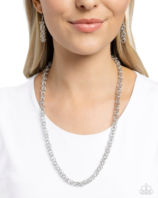 Industrial Influence - Silver - Paparazzi Necklace Image