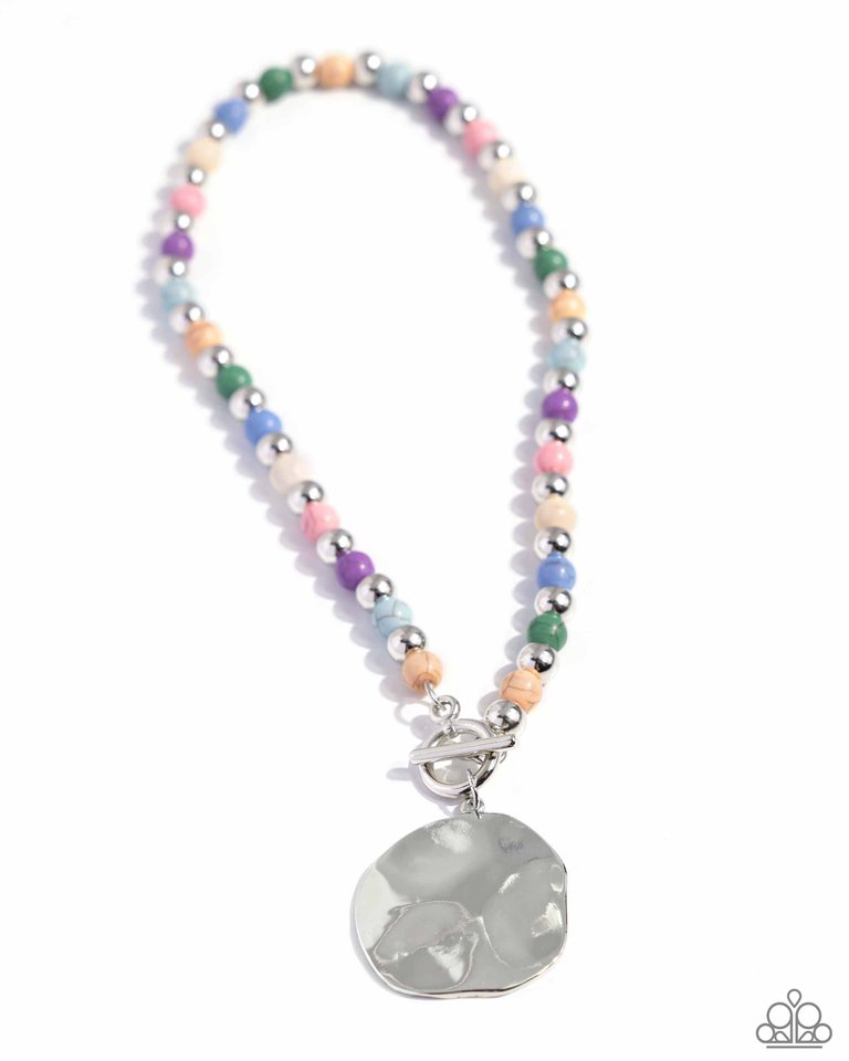 Textured Trinket - Multi - Paparazzi Necklace Image