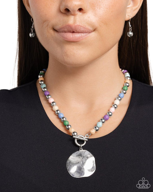 Textured Trinket - Multi - Paparazzi Necklace Image