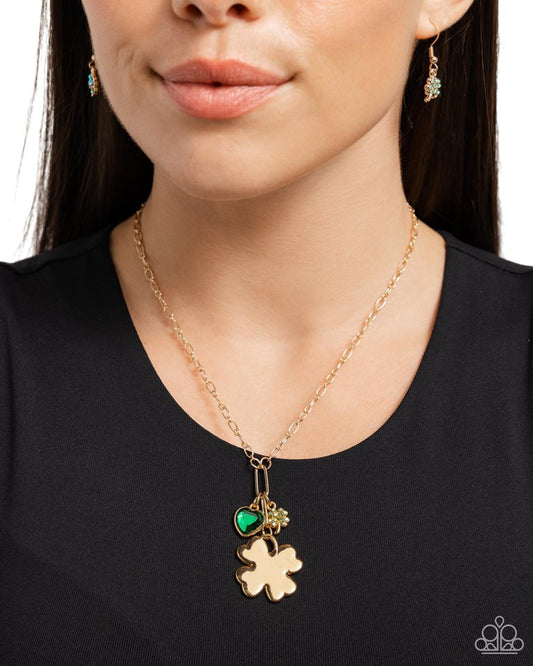 Luck of the Draw - Green - Paparazzi Necklace Image