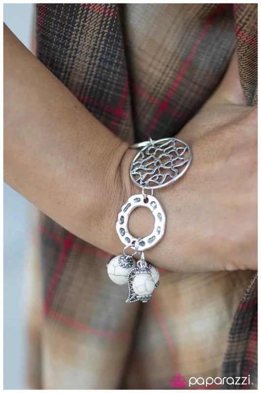 Paparazzi Bracelet ~ Country Girl - White