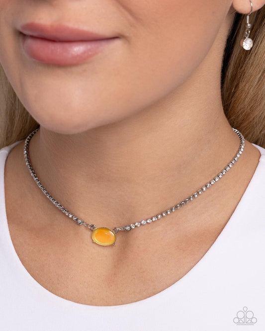 Dynamic Delicacy - Yellow - Paparazzi Necklace Image