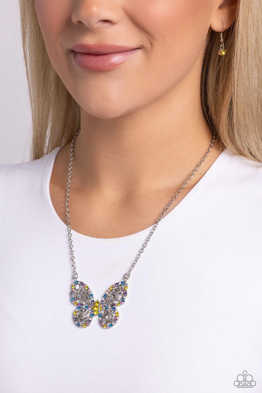 Aerial Academy - Yellow - Paparazzi Necklace Image