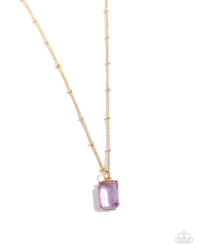 Suave Simplicity - Purple - Paparazzi Necklace Image