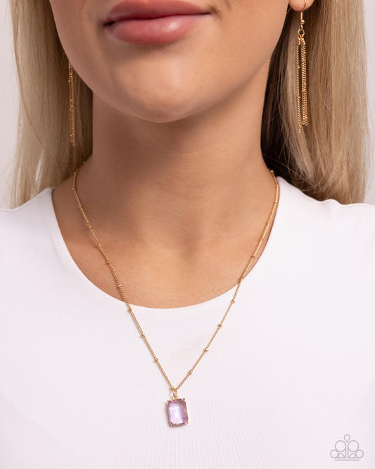 Suave Simplicity - Purple - Paparazzi Necklace Image