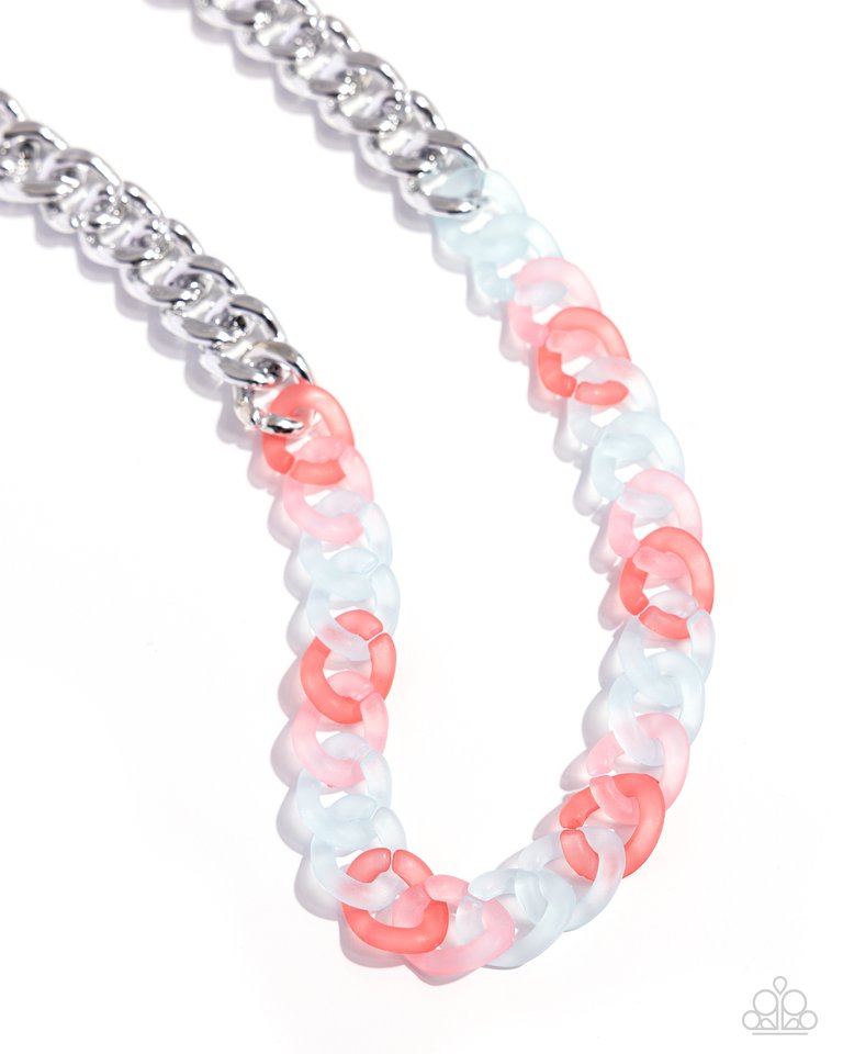 Rainbow Ragtime - Blue - Paparazzi Necklace Image