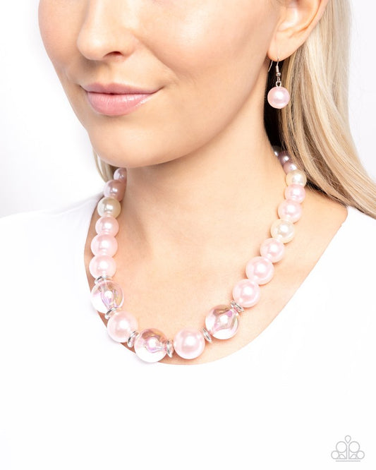 Just Another PEARL - Pink - Paparazzi Necklace Image