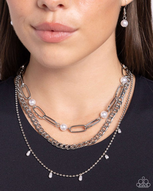 Presidential Passion - White - Paparazzi Necklace Image