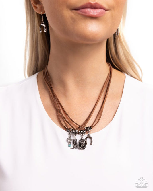 Southern Beauty - Brown - Paparazzi Necklace Image