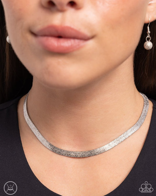Simply Scintillating - Silver - Paparazzi Necklace Image
