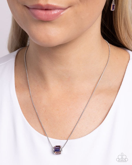 Warden Wheel - Purple - Paparazzi Necklace Image
